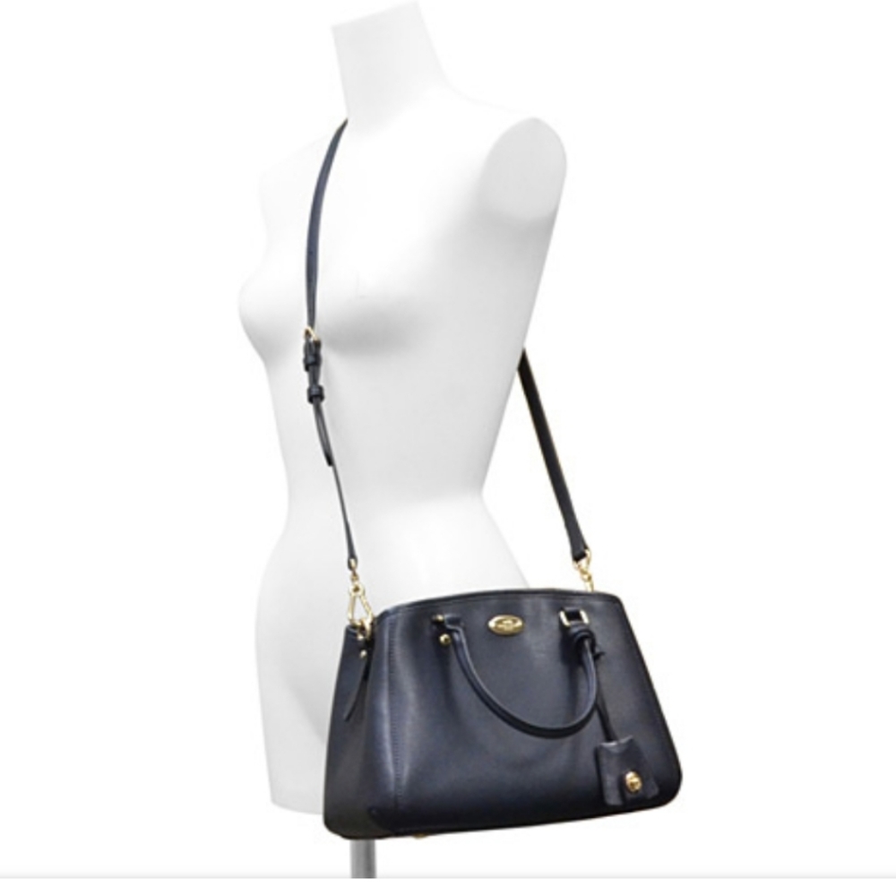 EUC Coach Black Margot carryall satchel purse